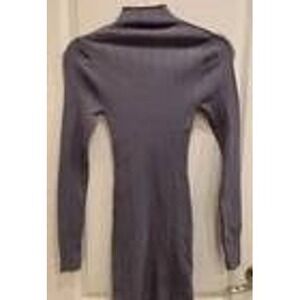 Zara Mini Dress Bodycon‎ Turtleneck Long Sleeve Ribbed Knit Dress